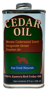 8oz Cedar Oil Can - Essential Eastern Red Cedar Wood (Juniperus Virginiana)