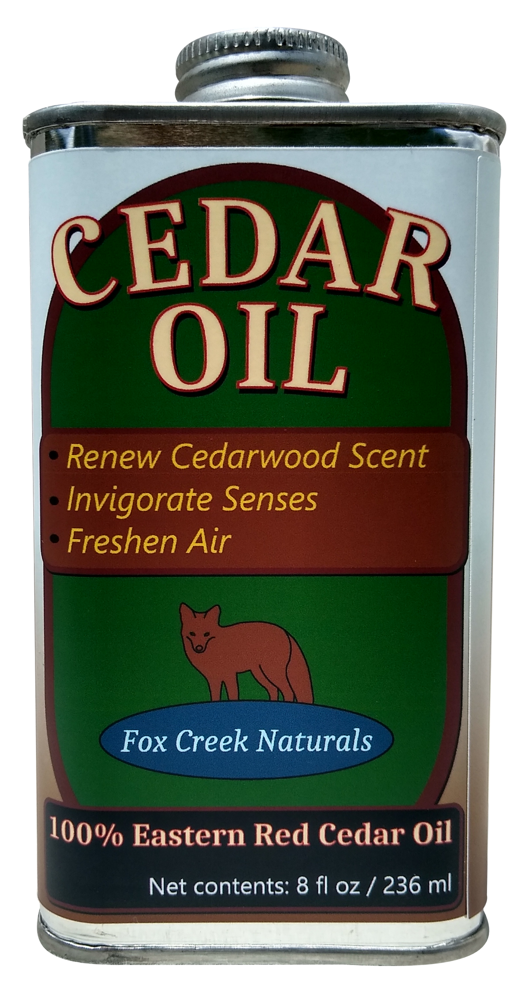8oz Cedar Oil Can - Essential Eastern Red Cedar Wood (Juniperus Virginiana)